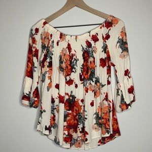 altar’d state | floral off the shoulder top